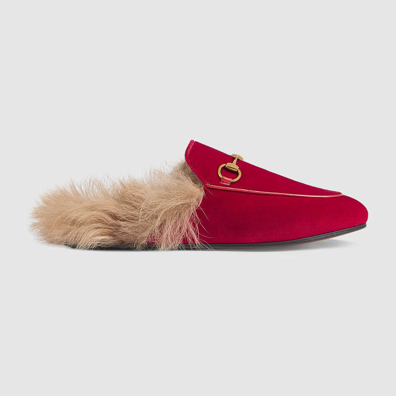 princetown velvet slipper gucci