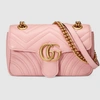 Gucci Gg Marmont Small Quilted-leather Shoulder Bag In Light Pink