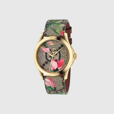 Shop Gucci G-timeless Watch, 38mm In Gg Supreme