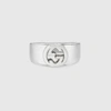 Gucci Interlocking G Ring In Silver In 925 Sterling Silver