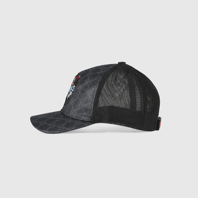 Gucci Gg Supreme Angry Cat Trucker Hat - Black In Tonal-beige, ModeSens