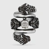 GUCCI DOUBLE WRAP RING WITH TIGER HEADS,401983I48688488