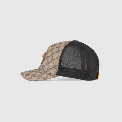 Shop Gucci Gg Supreme Baseball Hat In Brown