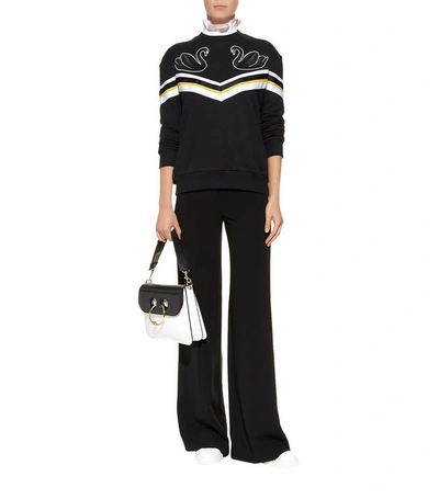 Shop Victoria Victoria Beckham Oversized Swan Sweatshirt In Multi