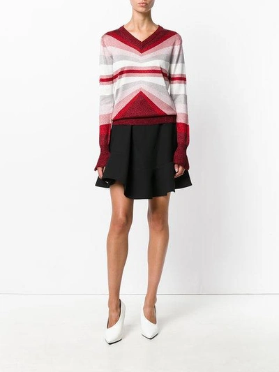 Shop Marco De Vincenzo V-neck Striped Jumper