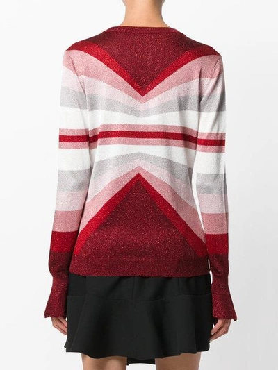 Shop Marco De Vincenzo V-neck Striped Jumper