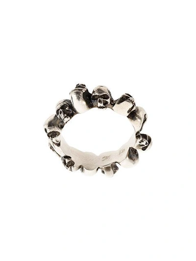 Shop Werkstatt:münchen Skulls Ring In Metallic