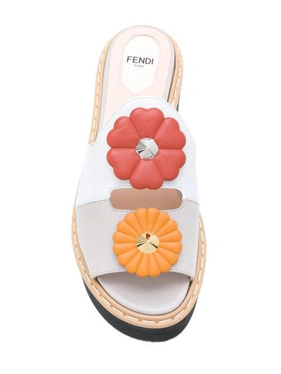 Shop Fendi Floral Open-toe Sandals