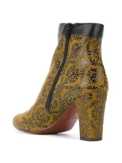 Shop Chie Mihara Embroidered Zipped Boots