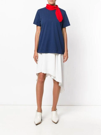 Shop Marni Tied Neck T-shirt