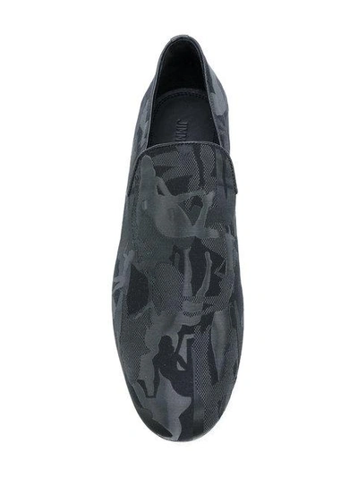 Shop Jimmy Choo Sloane Camouflage Print Slippers - Black