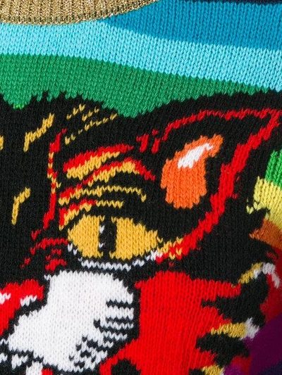 Angry Cat嵌花针织毛衣