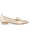 Nicholas Kirkwood Beya Metallic Leather Loafers In K10 Platino