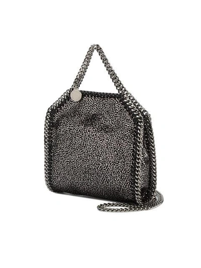 Stella Mccartney Falabella Tiny Baby Bella Shimmer Faux-suede Tote