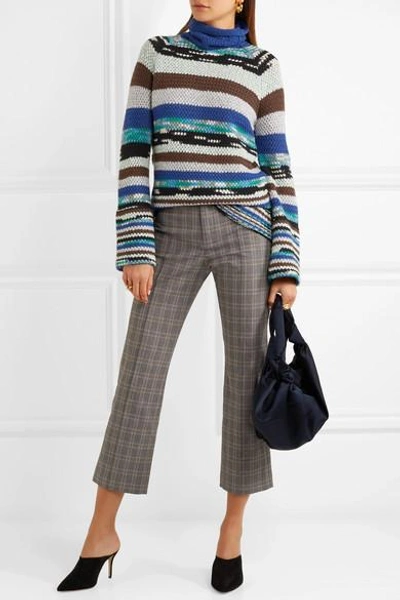 Shop Missoni Striped Wool-blend Turtleneck Sweater