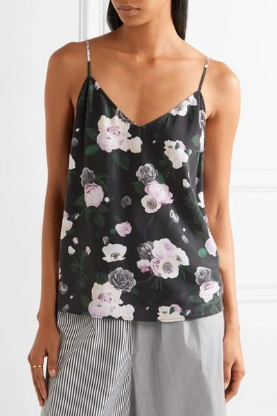Shop Equipment Layla Floral-print Washed-silk Camisole