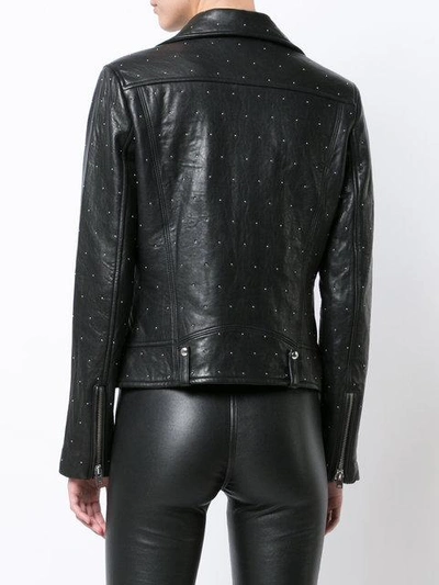 Iro Vamy Studded Leather Jacket In Black ModeSens