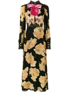 GUCCI poppy print gown,DRYCLEANONLY