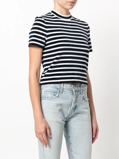 Shop Alexander Wang T Horizontal Stripe T-shirt In Blue