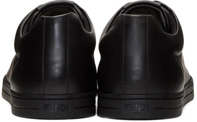 Shop Fendi Black Micro Bag Bugs Sneakers In F0qa1 Black