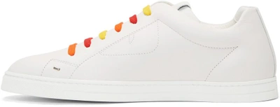 Shop Fendi White And Multicolor Bag Bugs Sneakers In F0qa0 White