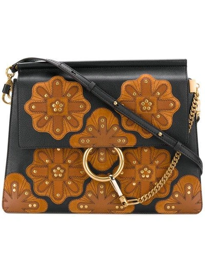 Shop Chloé Faye Bag In Black