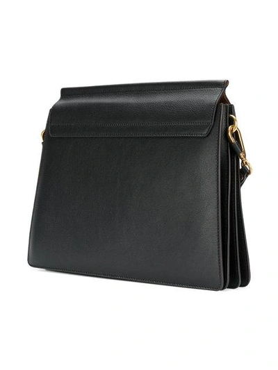 Shop Chloé Faye Bag In Black