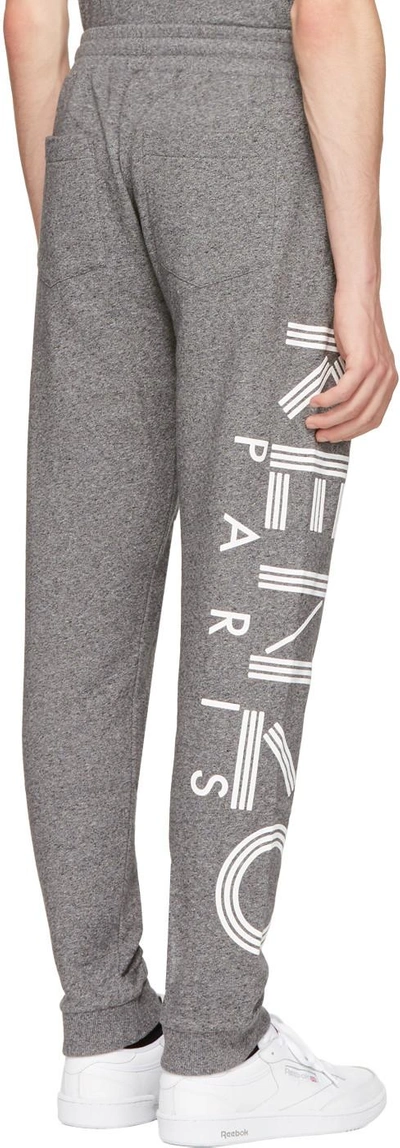 Shop Kenzo Grey Logo Jogpant Lounge Pants In 98 Anthracite