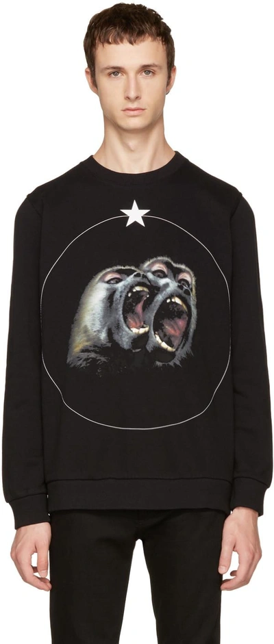 Givenchy Monkey Brothers Graphic Sweatshirt In Black | ModeSens
