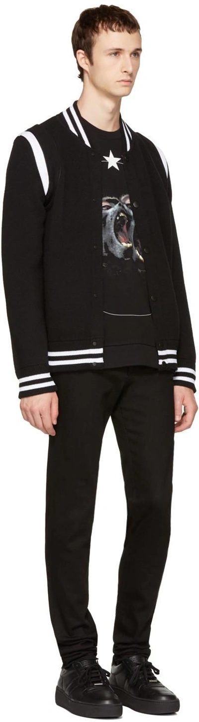 Shop Givenchy Black Monkey Brothers Sweatshirt
