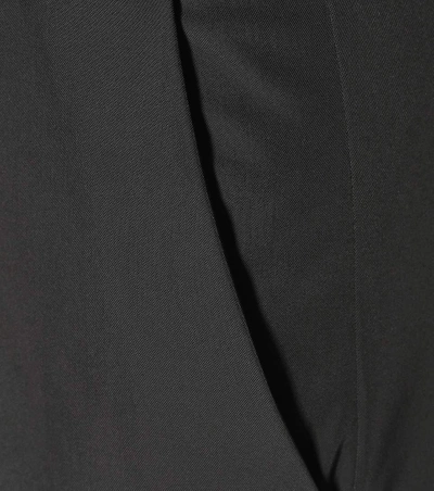 Shop Prada Cropped Trousers In Black