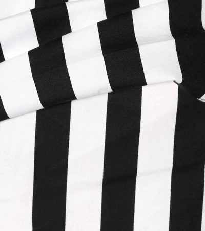 Monse Striped One Shoulder Blouse In Black, White, Stripes. In Black ...