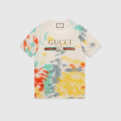 Shop Gucci Logo Cotton T-shirt