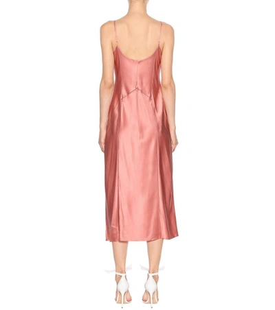 Shop Alexander Wang T Silk Slip Dress In Pink
