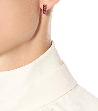 Shop Jemma Wynne 18kt Rose Gold And Ruby Earrings In No
