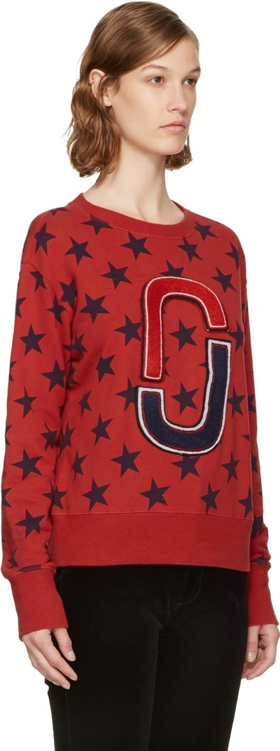 Shop Marc Jacobs Red 90's Star Sweatshirt