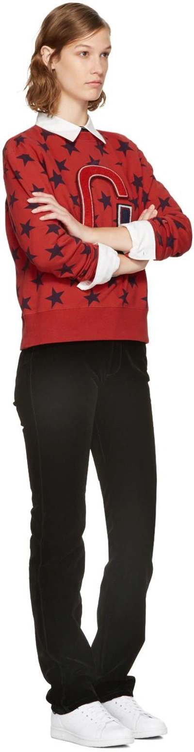 Shop Marc Jacobs Red 90's Star Sweatshirt