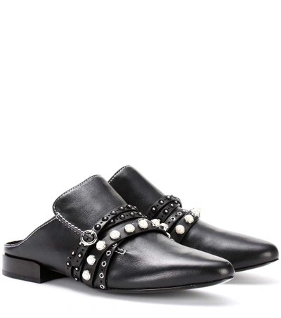 3.1 Phillip Lim / フィリップ リム Leather Slippers In Black