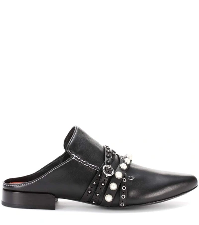 Shop 3.1 Phillip Lim / フィリップ リム Leather Slippers In Black