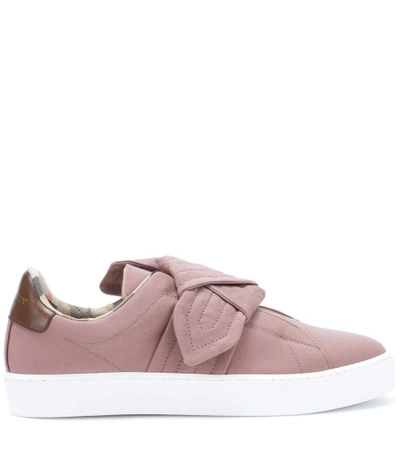 Shop Burberry Westford Slip-on Sneakers In Aetique Rose