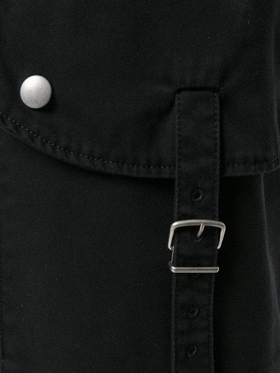 Shop Maison Margiela Cargo Pocket Trousers - Black