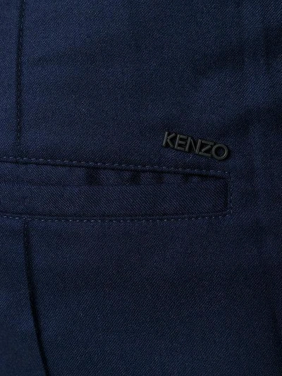 Shop Kenzo Straight-leg Trousers In Blue