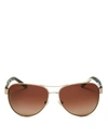 TORY BURCH POLARIZED AVIATOR SUNGLASSES, 60MM,TY605160-YP