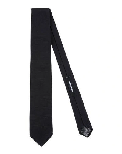 Shop Dsquared2 Man Ties & Bow Ties Black Size - Silk, Acrylic