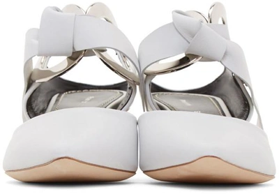 Shop Proenza Schouler White Pointy Grommet Mules