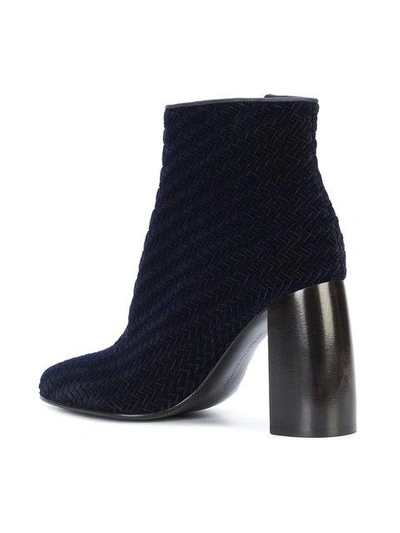 Shop Stella Mccartney Zip Up Woven Boots