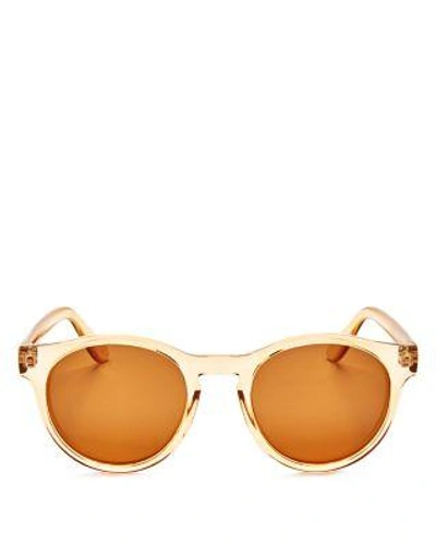 Le Specs Women's Hey Macarena Polarized Round Sunglasses, 47mm In Blonde