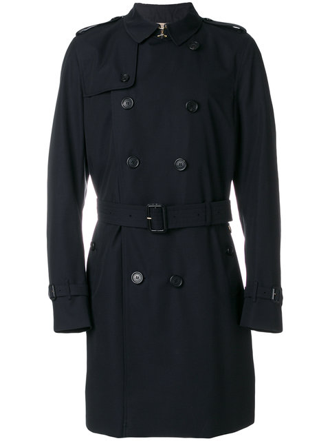 navy burberry trench coat