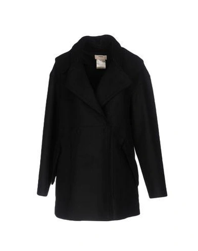 Shop Fuzzi Coats In Black