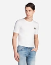 DOLCE & GABBANA T-SHIRT IN COTTON WITH PATCH,G8HI7ZG7LHKW0800